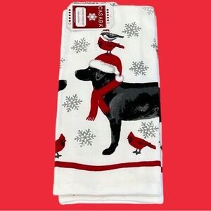 PETS- Casaba - 4/$98 - ‘Black Lab/Birds’ Dish towels (2). NWT